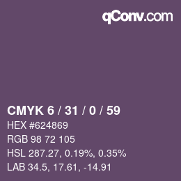 カラーコード: CMYK 6 / 31 / 0 / 59 | qconv.com
