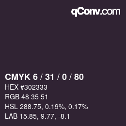 Código de color: CMYK 6 / 31 / 0 / 80 | qconv.com
