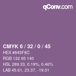 カラーコード: CMYK 6 / 32 / 0 / 45 | qconv.com