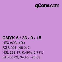 Código de color: CMYK 6 / 33 / 0 / 15 | qconv.com