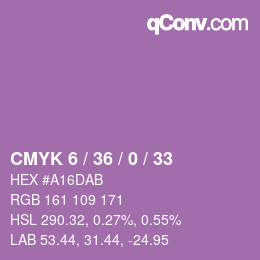 颜色代码: CMYK 6 / 36 / 0 / 33 | qconv.com
