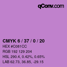 カラーコード: CMYK 6 / 37 / 0 / 20 | qconv.com