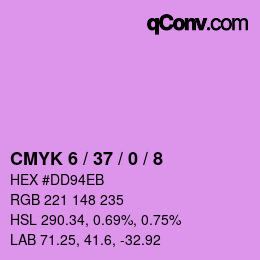 Código de color: CMYK 6 / 37 / 0 / 8 | qconv.com