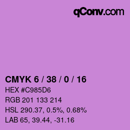 颜色代码: CMYK 6 / 38 / 0 / 16 | qconv.com
