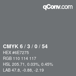 Color code: CMYK 6 / 3 / 0 / 54 | qconv.com