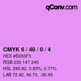 カラーコード: CMYK 6 / 40 / 0 / 4 | qconv.com