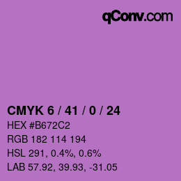 Color code: CMYK 6 / 41 / 0 / 24 | qconv.com