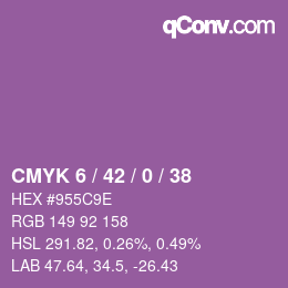 Color code: CMYK 6 / 42 / 0 / 38 | qconv.com