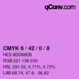 カラーコード: CMYK 6 / 42 / 0 / 8 | qconv.com