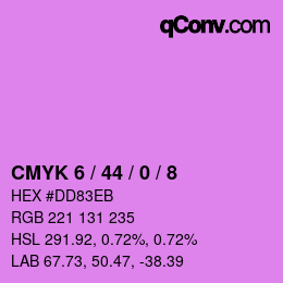 カラーコード: CMYK 6 / 44 / 0 / 8 | qconv.com