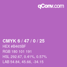 Farbcode: CMYK 6 / 47 / 0 / 25 | qconv.com