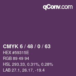 Color code: CMYK 6 / 48 / 0 / 63 | qconv.com