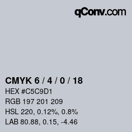 カラーコード: CMYK 6 / 4 / 0 / 18 | qconv.com - big