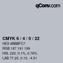 Color code: CMYK 6 / 4 / 0 / 22 | qconv.com