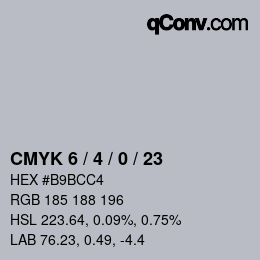 Color code: CMYK 6 / 4 / 0 / 23 | qconv.com