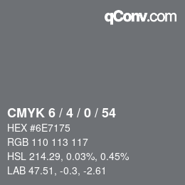 Color code: CMYK 6 / 4 / 0 / 54 | qconv.com