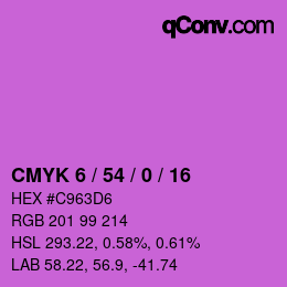 Color code: CMYK 6 / 54 / 0 / 16 | qconv.com