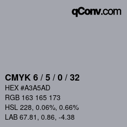 Color code: CMYK 6 / 5 / 0 / 32 | qconv.com