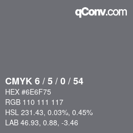 Color code: CMYK 6 / 5 / 0 / 54 | qconv.com