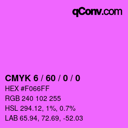 カラーコード: CMYK 6 / 60 / 0 / 0 | qconv.com