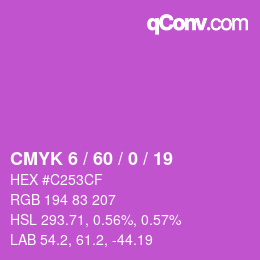 カラーコード: CMYK 6 / 60 / 0 / 19 | qconv.com