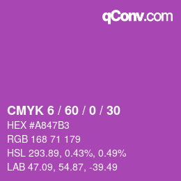 カラーコード: CMYK 6 / 60 / 0 / 30 | qconv.com