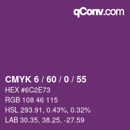 カラーコード: CMYK 6 / 60 / 0 / 55 | qconv.com