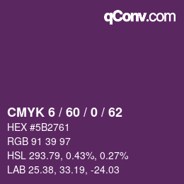 カラーコード: CMYK 6 / 60 / 0 / 62 | qconv.com
