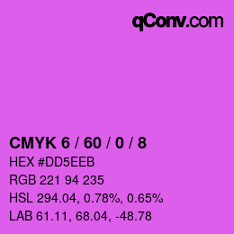 Color code: CMYK 6 / 60 / 0 / 8 | qconv.com