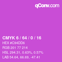 颜色代码: CMYK 6 / 64 / 0 / 16 | qconv.com