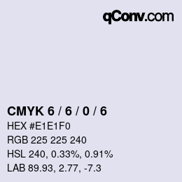 Código de color: CMYK 6 / 6 / 0 / 6 | qconv.com