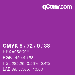 Color code: CMYK 6 / 72 / 0 / 38 | qconv.com