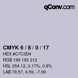 Color code: CMYK 6 / 8 / 0 / 17 | qconv.com