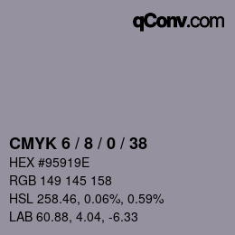 Color code: CMYK 6 / 8 / 0 / 38 | qconv.com