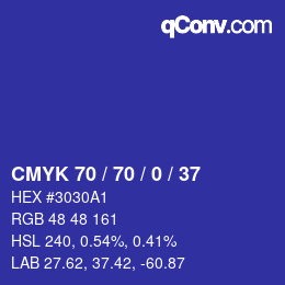 Código de color: CMYK 70 / 70 / 0 / 37 | qconv.com