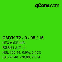 Color code: CMYK 72 / 0 / 95 / 15 | qconv.com