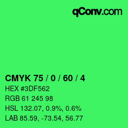 Color code: CMYK 75 / 0 / 60 / 4 | qconv.com