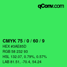 Color code: CMYK 75 / 0 / 60 / 9 | qconv.com