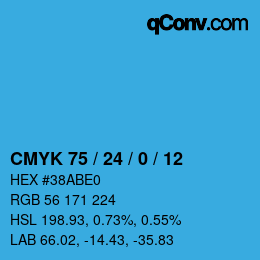 Color code: CMYK 75 / 24 / 0 / 12 | qconv.com