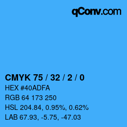 Color code: CMYK 75 / 32 / 2 / 0 | qconv.com