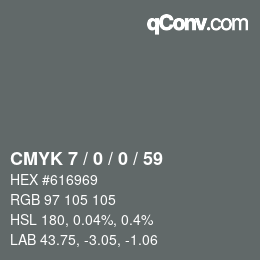 Color code: CMYK 7 / 0 / 0 / 59 | qconv.com