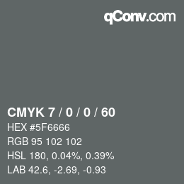 Color code: CMYK 7 / 0 / 0 / 60 | qconv.com