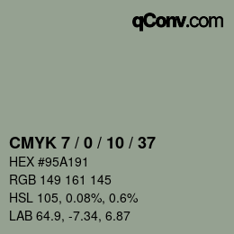 Color code: CMYK 7 / 0 / 10 / 37 | qconv.com