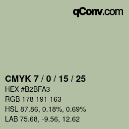 Color code: CMYK 7 / 0 / 15 / 25 | qconv.com