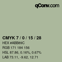 Código de color: CMYK 7 / 0 / 15 / 28 | qconv.com