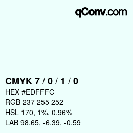 Color code: CMYK 7 / 0 / 1 / 0 | qconv.com