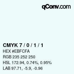 Color code: CMYK 7 / 0 / 1 / 1 | qconv.com