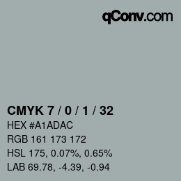 Color code: CMYK 7 / 0 / 1 / 32 | qconv.com