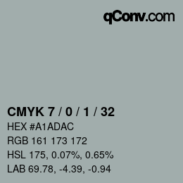 Color code: CMYK 7 / 0 / 1 / 32 | qconv.com