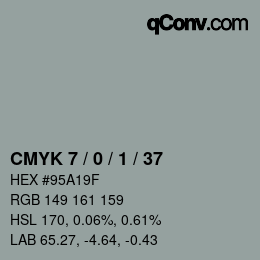 Color code: CMYK 7 / 0 / 1 / 37 | qconv.com